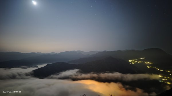 #翡翠水庫壩頂 #月亮雲海 #日出雲海 #日月同框 #石碇雲海 3/242744164