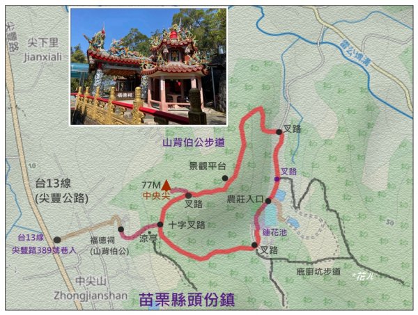 中央尖、山背伯公步道O型路線2708762