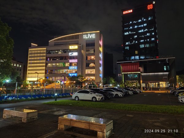璀璨耀眼的夜景 - 大直美麗華、大稻埕、大港墘公園【臺北健走趣】【健走複利】2604600