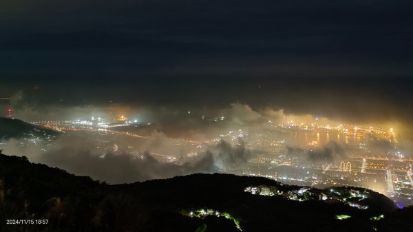 觀音山下雲霧飄渺&月圓百萬夜景11/152648755