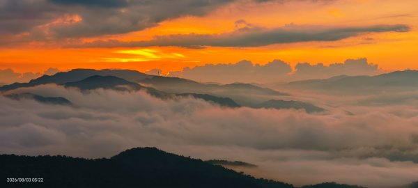 #石碇後山 #月亮 #曙光 #反燒 #日出 #雲海 8/3&103094729