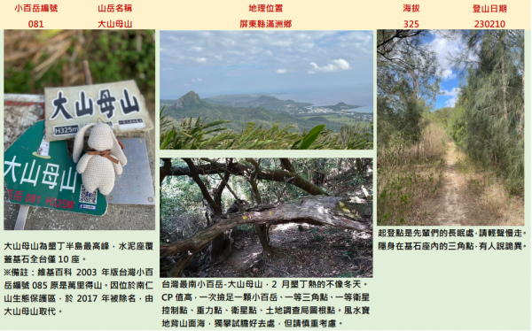 【美美兔的日常】完登雲嘉南高高屏27座小百岳2184521