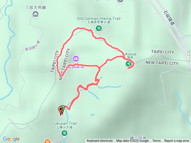 土庫岳、山豬淚湖、山豬窟尖西南峰、山豬窟尖預覽圖