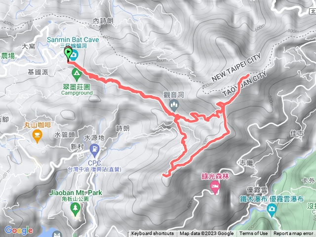 2023.5.28 金牌連走 (蝙蝠洞停車場-蝙蝠洞-觀音洞-金平山-金平山南峰-牌子山)