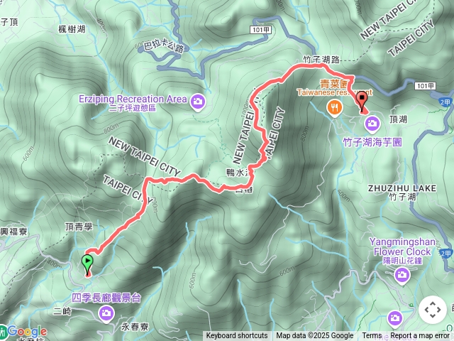 2025-06-01清天宮-大屯山西峰-南峰-主峰-竹子湖