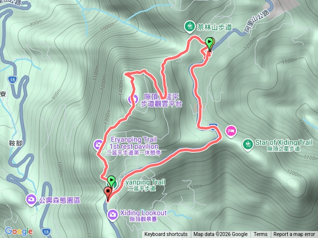 二延平步道下隙頂福德宮