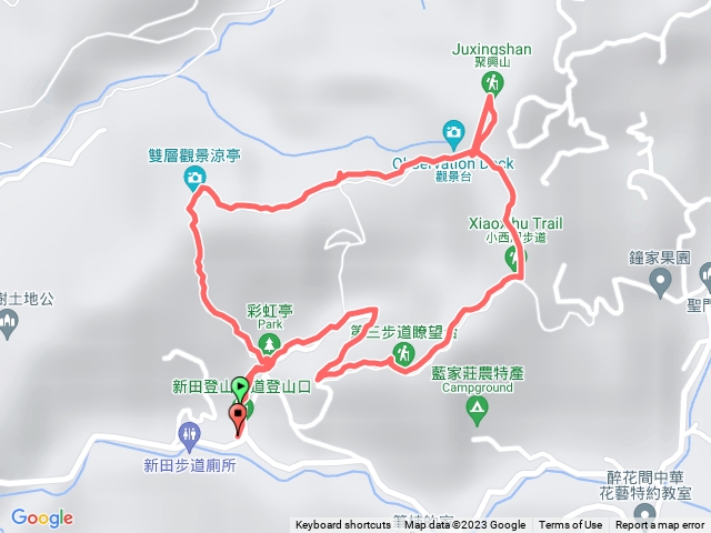 聚興山、新田登山步道
