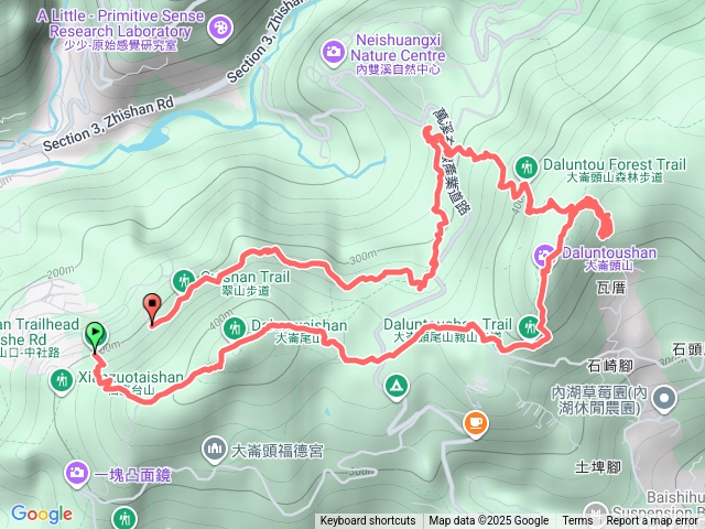 大崙尾山、大崙頭山、小溪頭環狀步道、翠山步道預覽圖