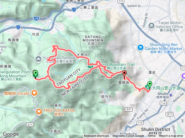 樹林尖棟山青龍嶺大棟山大同山預覽圖