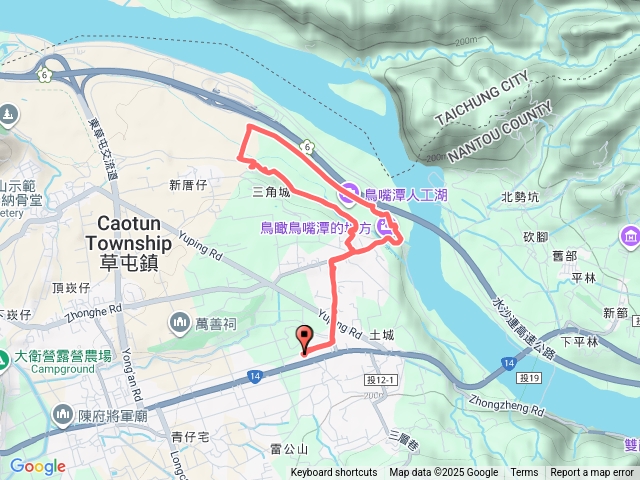 草屯鳥嘴潭人工湖步道