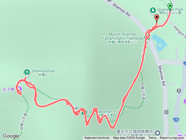 紗帽山（尋印者陽明湖來回）