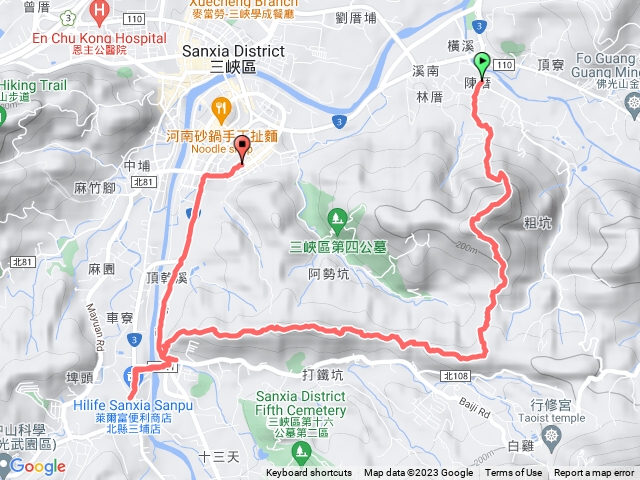 溪南尖山+主公山+王公坑山