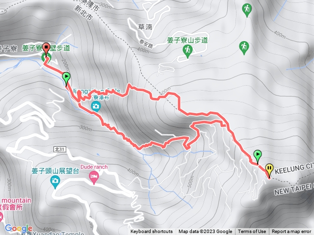 姜子寮O型 原始森林路線