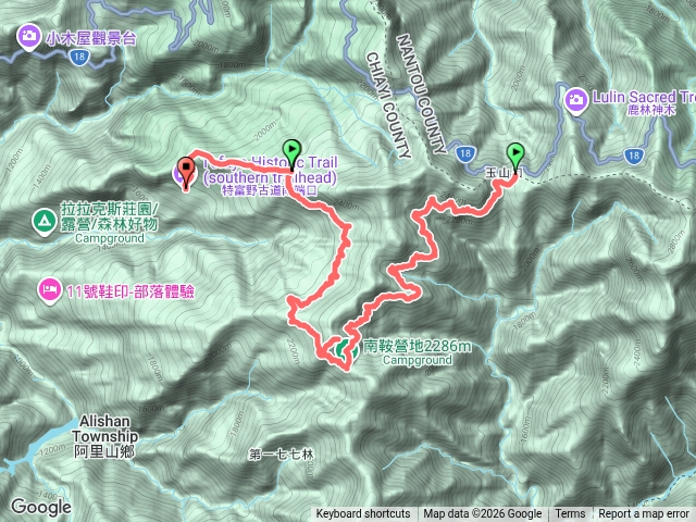 新高口北霞山水山鐵道特富野古道南段預覽圖
