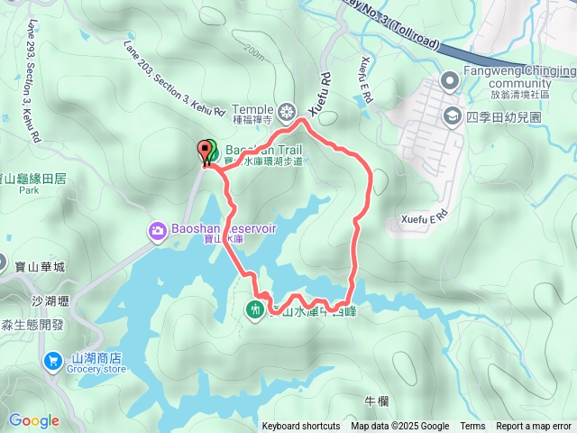 新竹寶山水庫環湖步道預覽圖