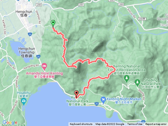 2022-12-08 恆春大縱走─鎮南宮→千年榕樹→赤牛嶺→大山母山→大營地→小尖石山→龜呵吠山登山口→大尖石山登山口→柵欄→墾丁公園