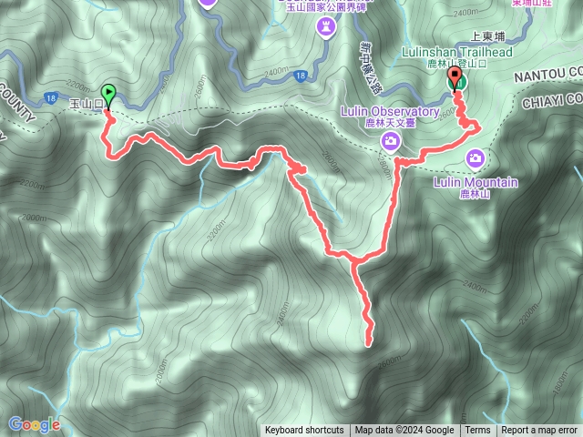 塔塔加石山引水道上石水山連走南鹿林山鹿林前山預覽圖