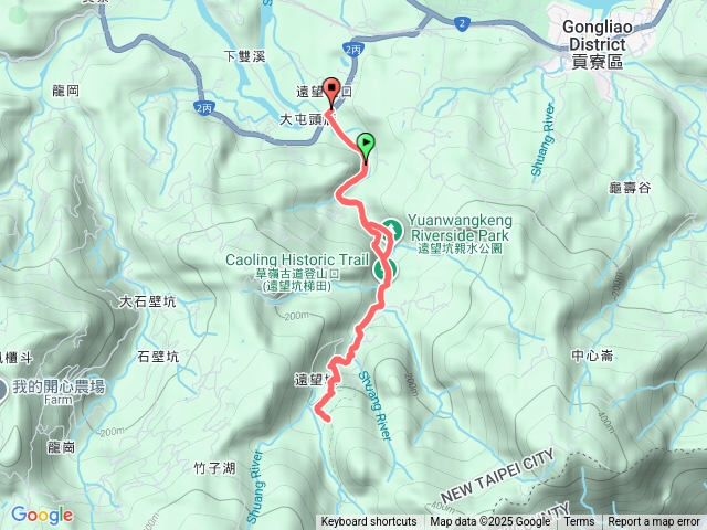 草嶺古道走一半