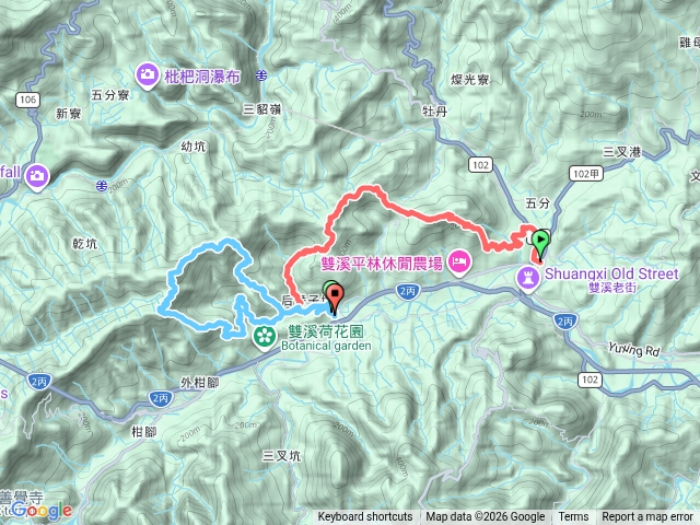 雙溪大竹林山-新路尾山+后番子坑古道-武山焦炭窯=合併軌跡