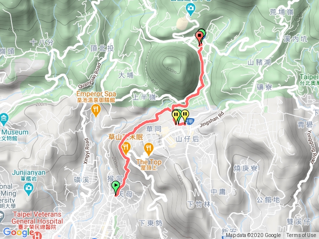 天母水管路-文化大學-陽明山前山公園