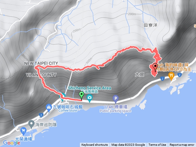 雪山尾稜北段石城至四叉路下台2線