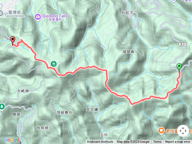 五四西段：磐石嶺-581峰-耳空龜山-四分尾山-天道清修院預覽圖