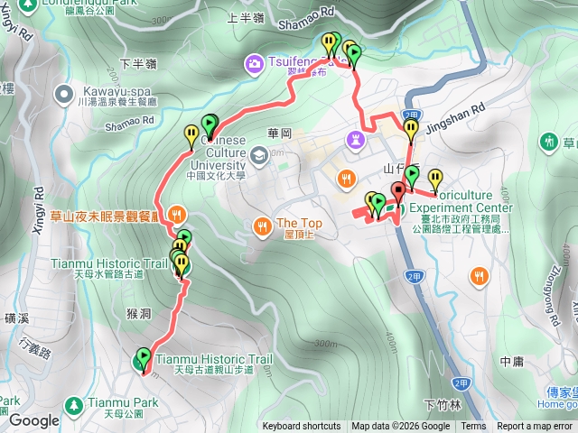 天母古道親山步道 & 草山猛禽中心 花卉試驗中心預覽圖