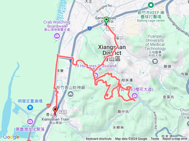 113．12．18新竹青青草原（三姓橋火車站至北側入口O繞香山火車站）預覽圖