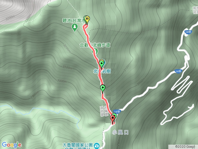 合歡北峰 反射板