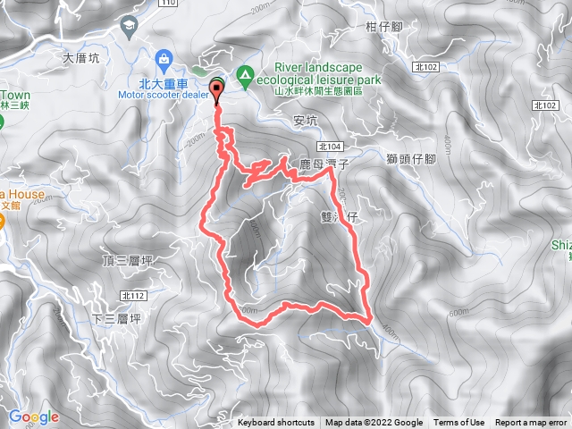 建安麒麟山、竹崙山、雙港仔山與雙港仔山東峰O型