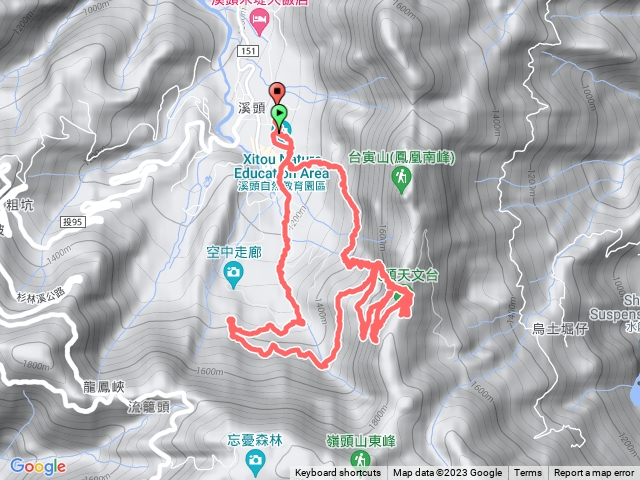 溪頭天文台登山步道預覽圖