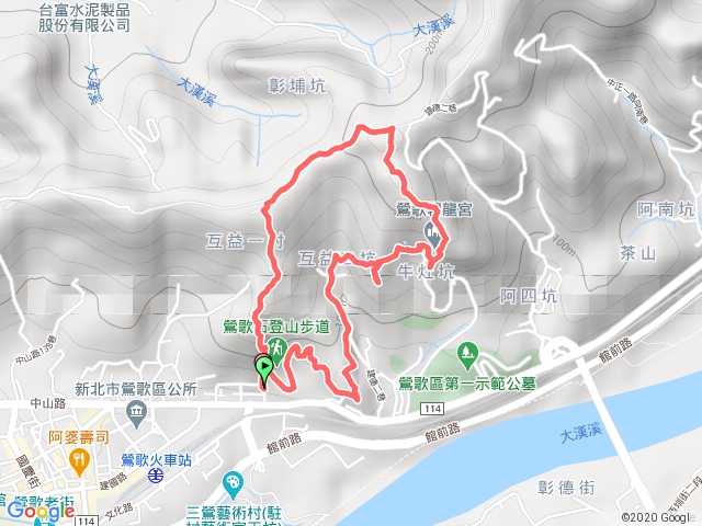 鶯歌石-牛灶坑山-孫龍步道O型