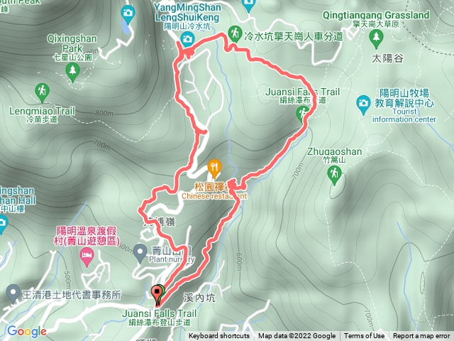 絹絲瀑布步道-冷水坑-環七星山人車分道O型