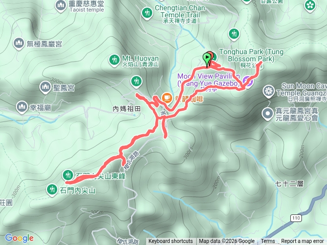 新北山土城區登火燄山、石門內尖山及天上山