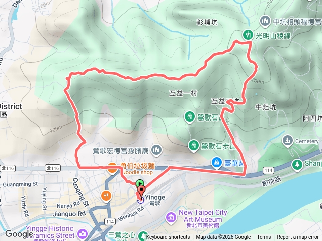 鶯歌忠義山連走牛灶坑山步道預覽圖