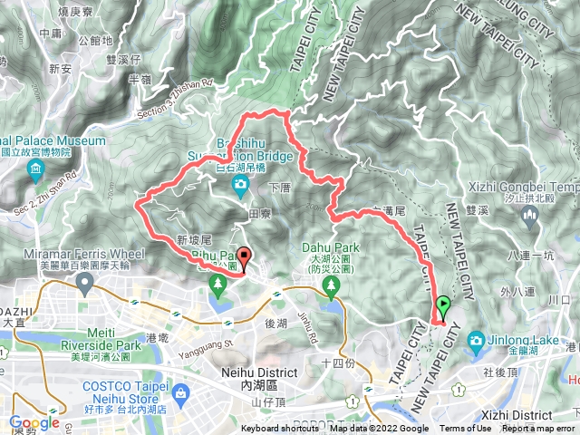 TK 瓏山林 內溝 開眼山 白石湖山 大崙頭山 金面山 無休息略趕