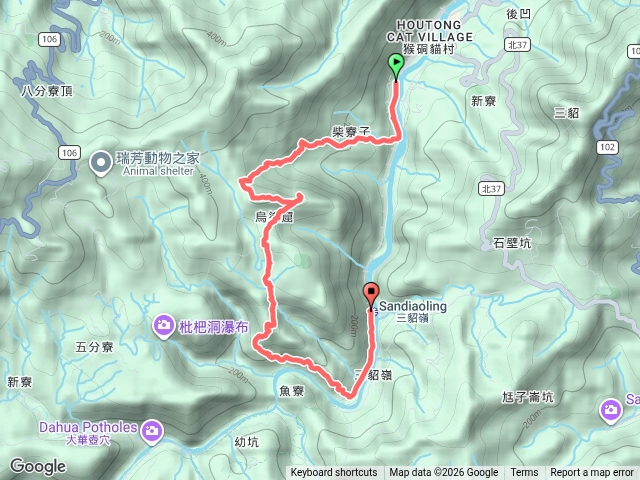 侯硐/獅子嘴岩/柴寮古道三貂嶺步道預覽圖