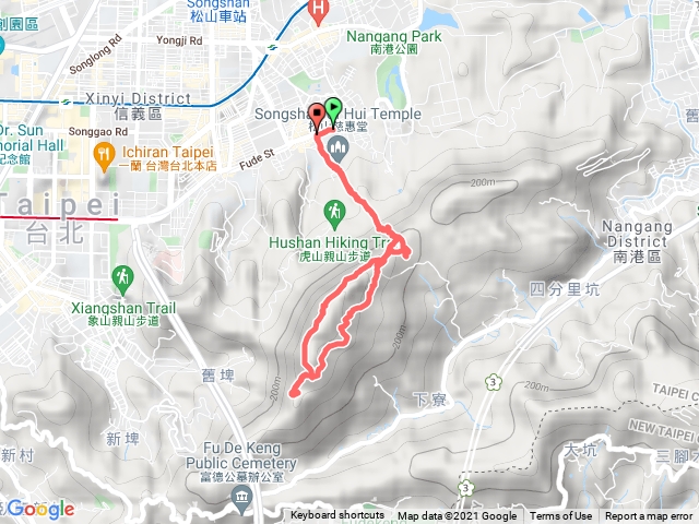 南港山後山腰步道，姆指山，九五峰