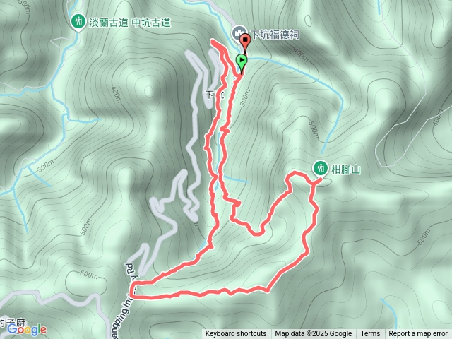 下坑古道、柑腳山、柑腳山山腰古道預覽圖