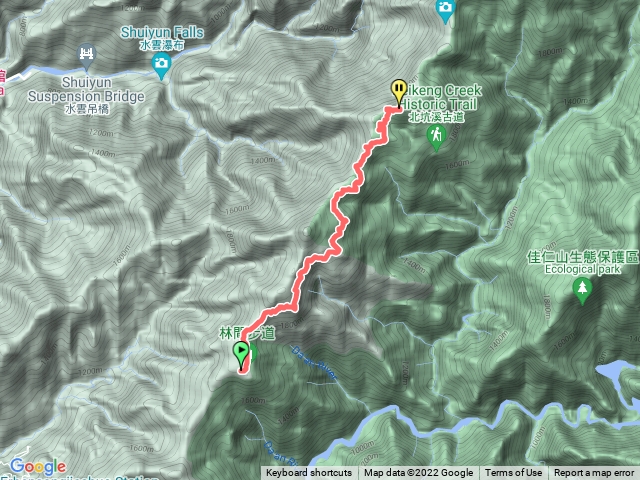 司馬限林道北坑山