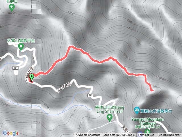 鳶嘴西稜上鳶嘴山(24.3K起登)