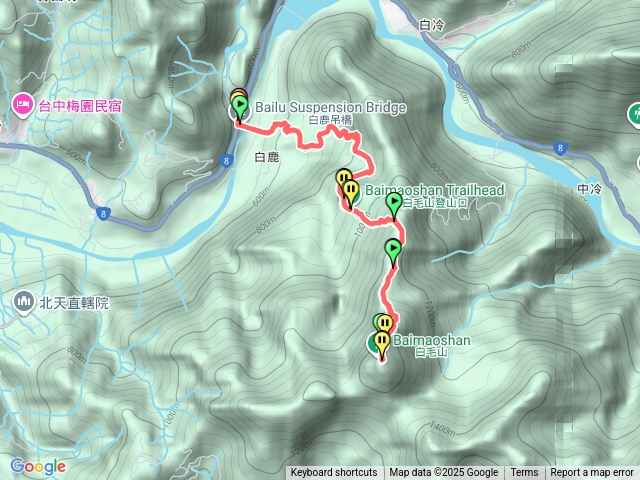 2025/10/08谷關七雄、白毛山預覽圖