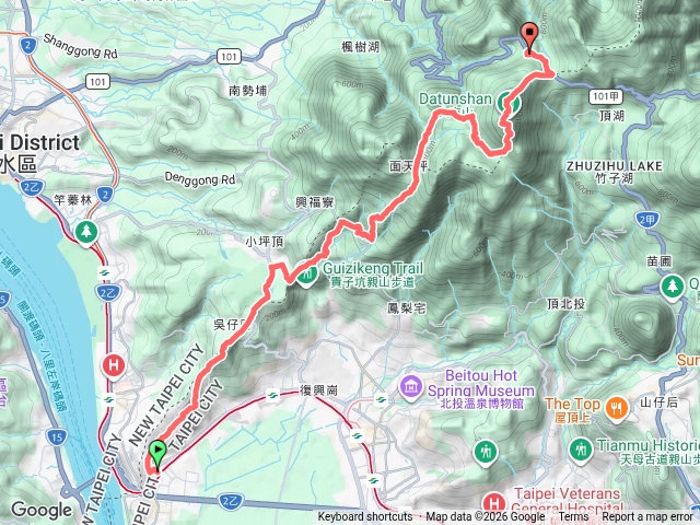 台北大縱走1+2,關渡~大屯山連走(環台北天際線6西段)預覽圖
