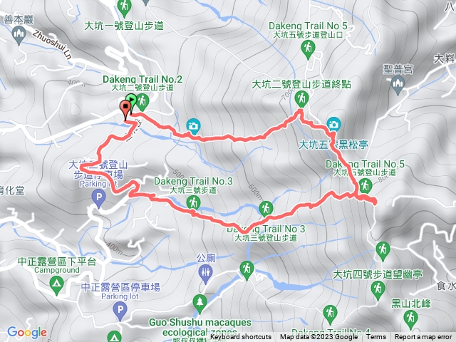 大坑步道2號上頭嵙山