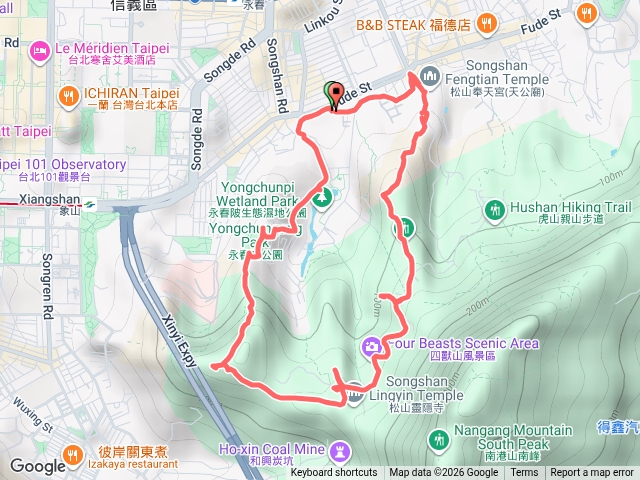 台北 信義區 四獸山步道