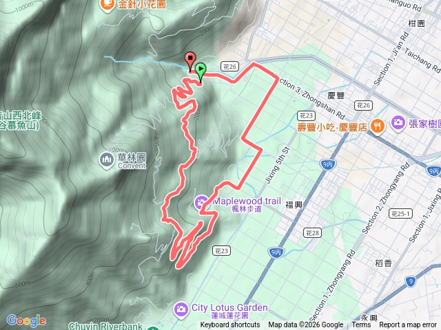 白雲步道-楓林步道O型健行預覽圖