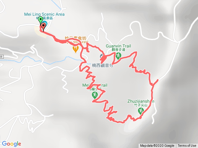 竹子尖山 觀音上梅龍下