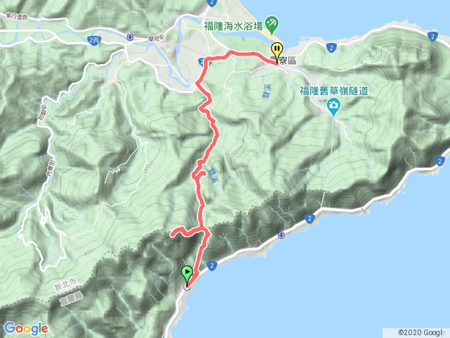 草嶺古道大里到福隆省道線