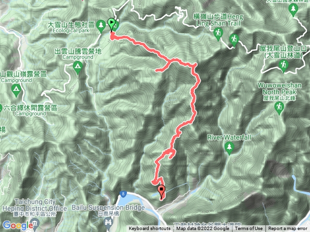 笛吹山/沙蓮山/橫嶺山/白冷山