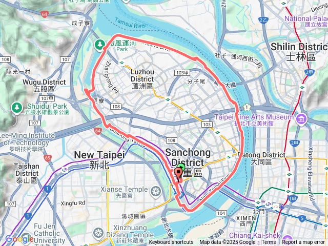 20250921三重站健行河濱一圈